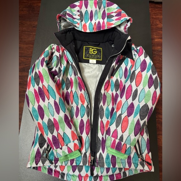 Boulder Gear Other - BG Girls' Multicolor Patterned Hooded‎ ski / snowboard Jacket